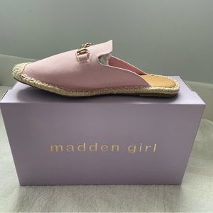 Madden Girl Pink Fabric Slide-On